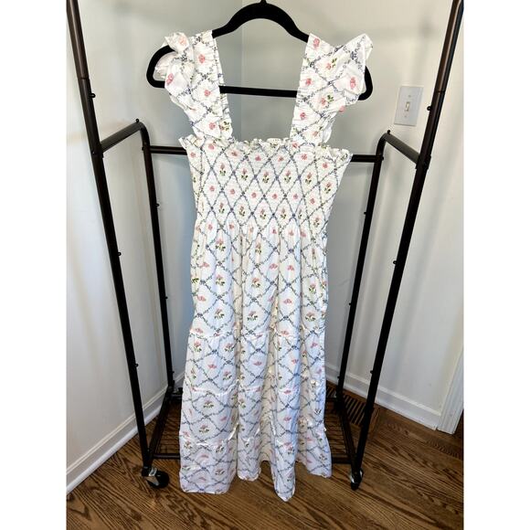 Hill House Ellie Butterfly Trellis Print Nap Dress size XL - Picture 2 of 6